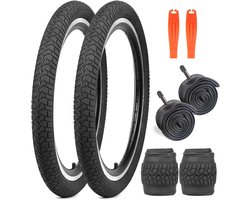WEEROCK Bicycle Tire 20 Inch Tires 2 Pieces 20 x 2.125 Folding Bead Replacement Tire with/without 20 Inch Inner Tubes - ShopVlot