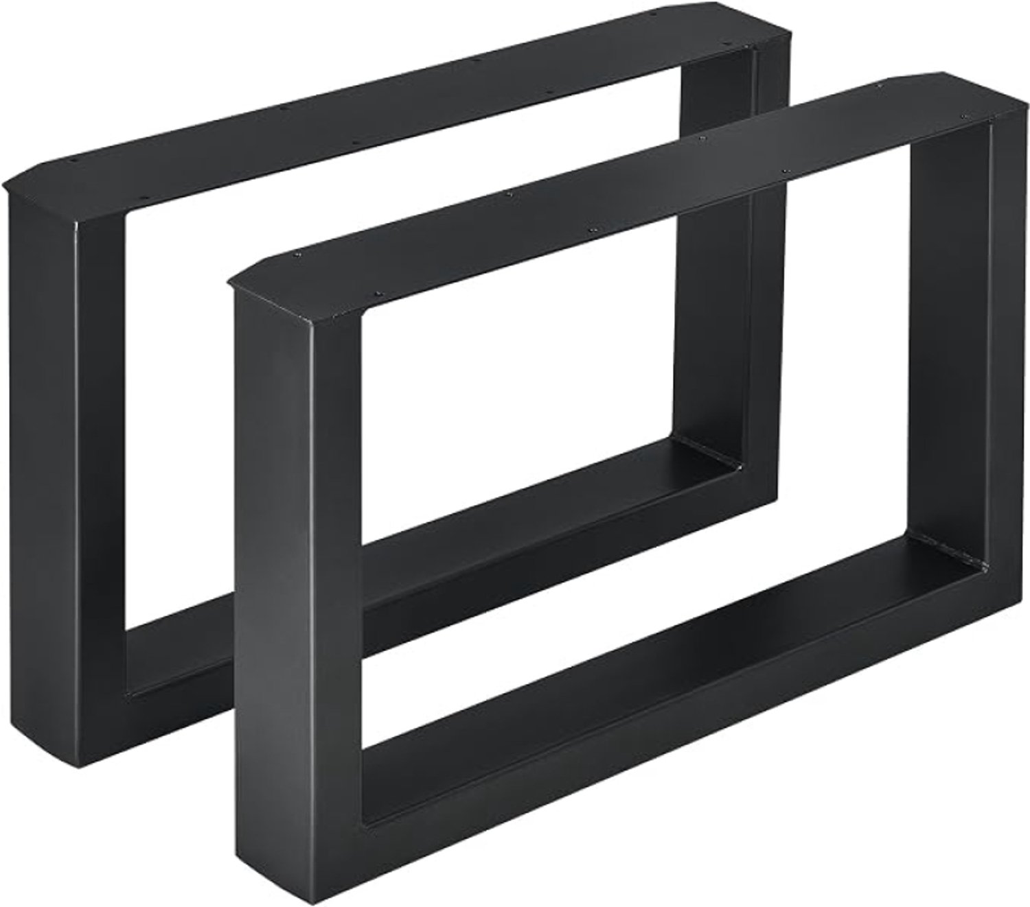 RALA Stalen onderstel set van 2 U tafelpoten 64x40 cm zwart