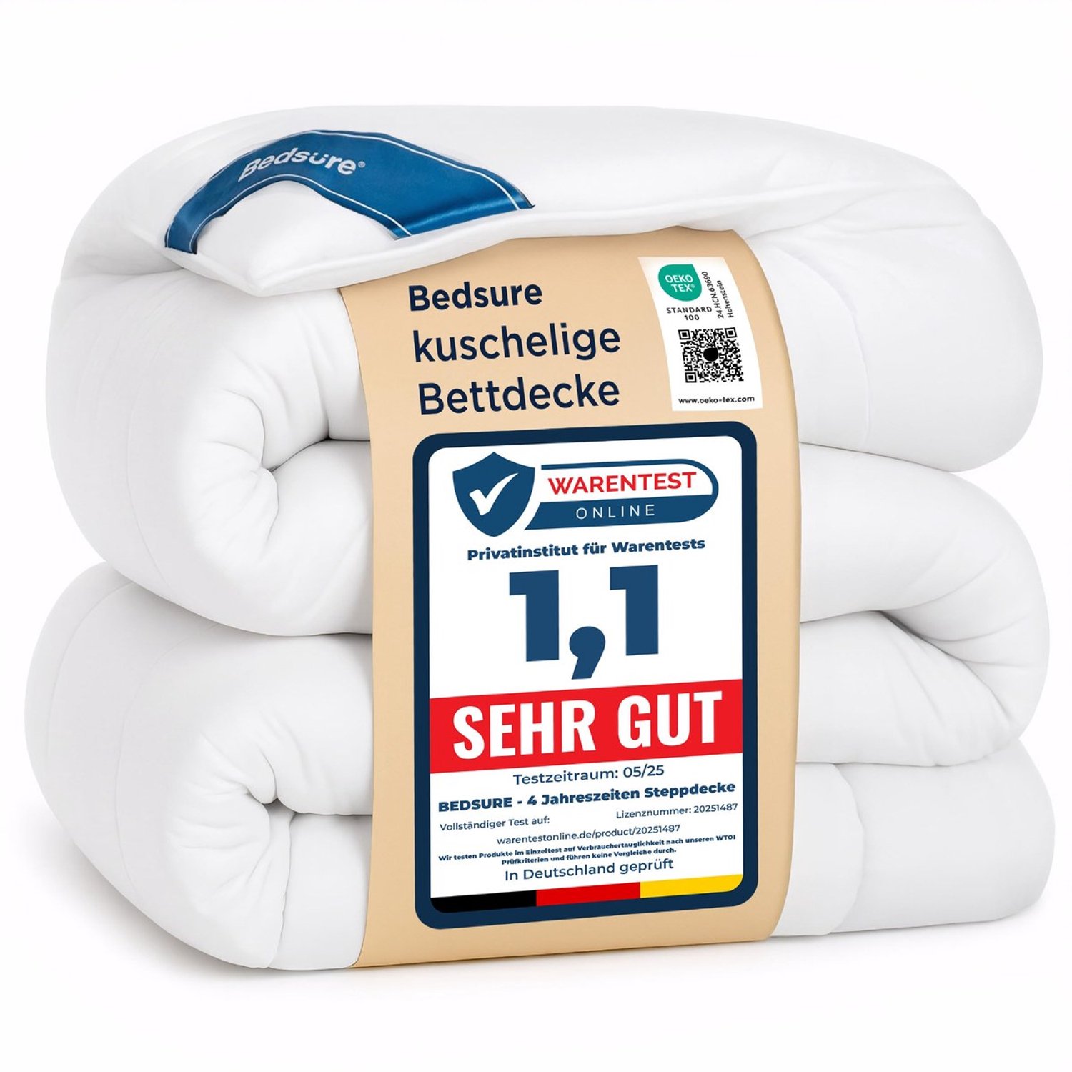 Duraxl Dekbed - Vierseizoenen - 260 x 240 cm - Wit