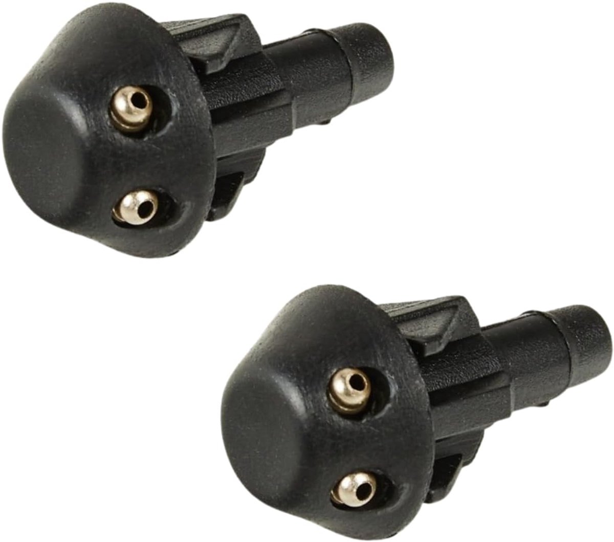 (Set of 2) Windscreen Wiper Water Sprayer, Right and Left Compatible with Saxo 106 205 306 OEM: 643871 6438J2 - ShopVlot