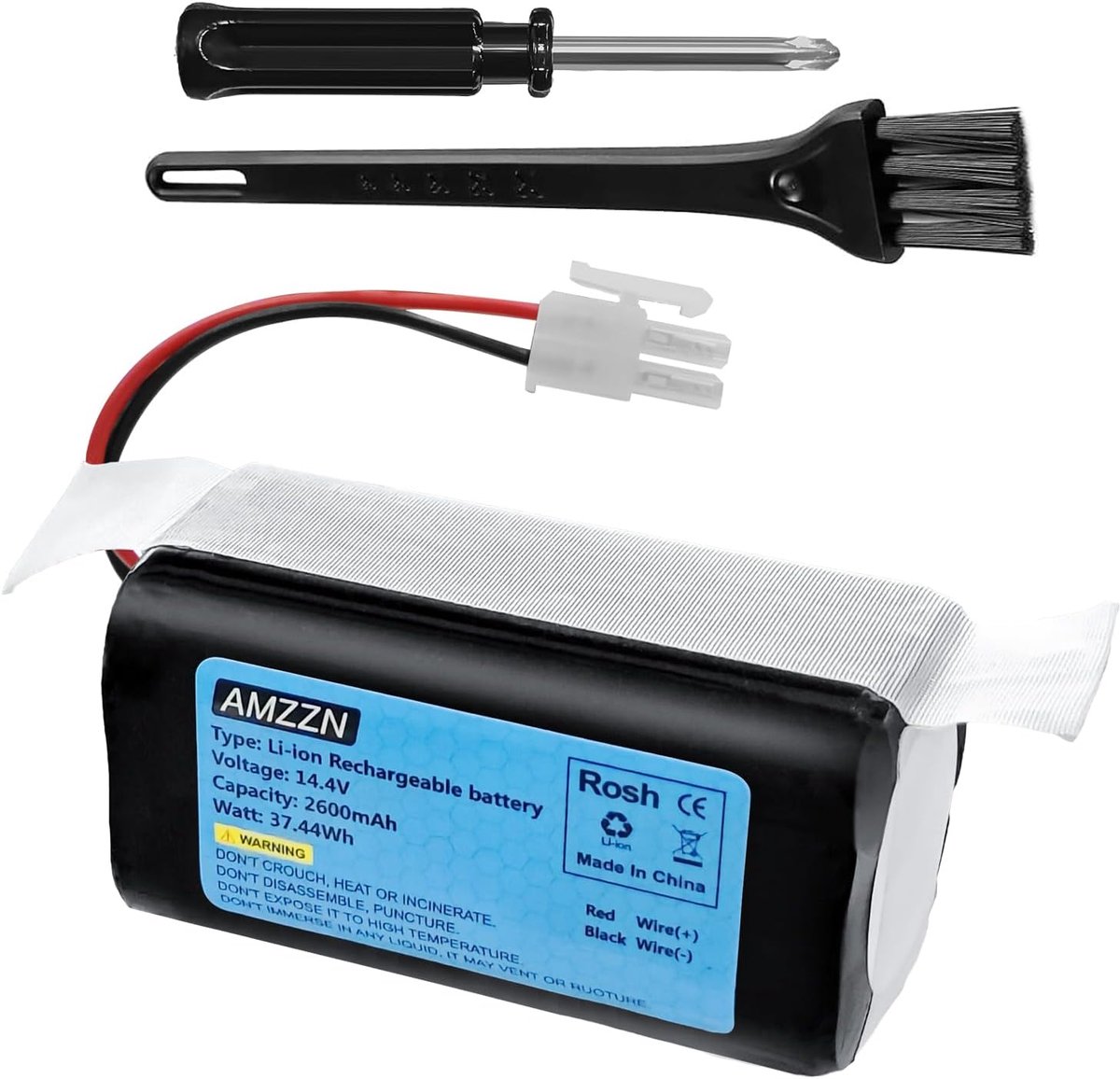 14.4 V 2600 mAh ILIFE A4S Replacement Battery Compatible with ILIFE A4 A4s A4s A4s Pro A6 A7 A9 A10 V7 V7s V7s Plus - ShopVlot
