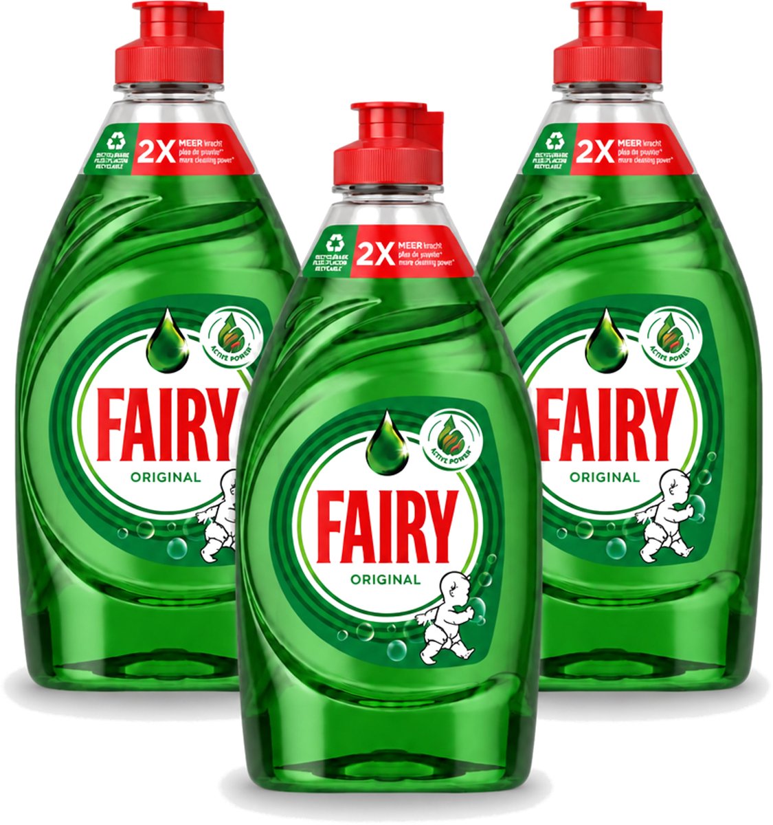 3 x Fairy – Afwasmiddel – Original – 320 ml - Voordeelverpakking - 3 stuks