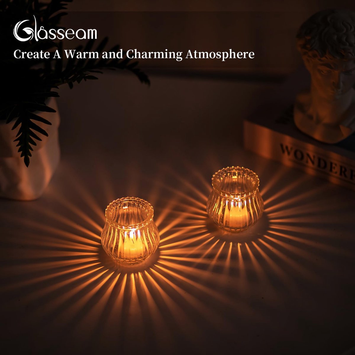 Set van 24 Ribbel Tealight Houder voor Kaarsen - Perfect voor Bruiloften en Kerstdecoratie, Stijlvolle Tafeldecoratie voor Feesten — cadeau in Cadeau-ideeën - foto 8