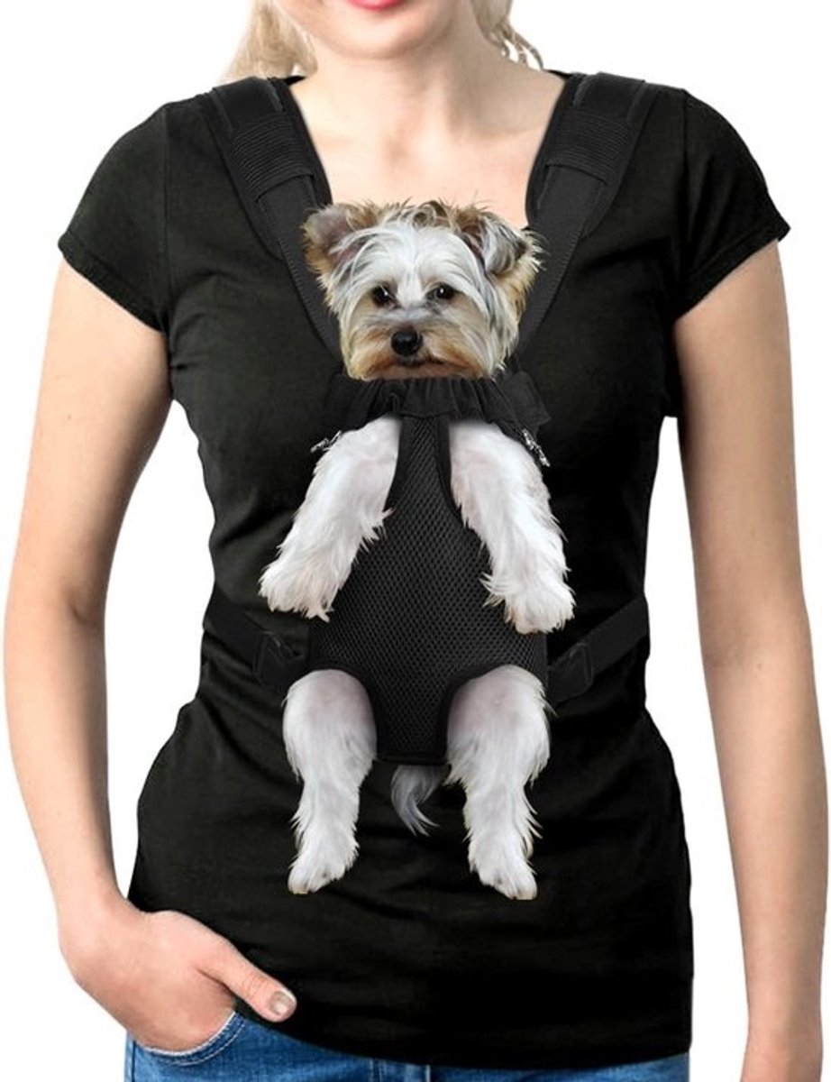 Verstelbare draagzak - Voor honden en katten - Comfortabele rugzak - Voor kleine en middelgrote huisdieren - Voor hiken, kamperen en reizen