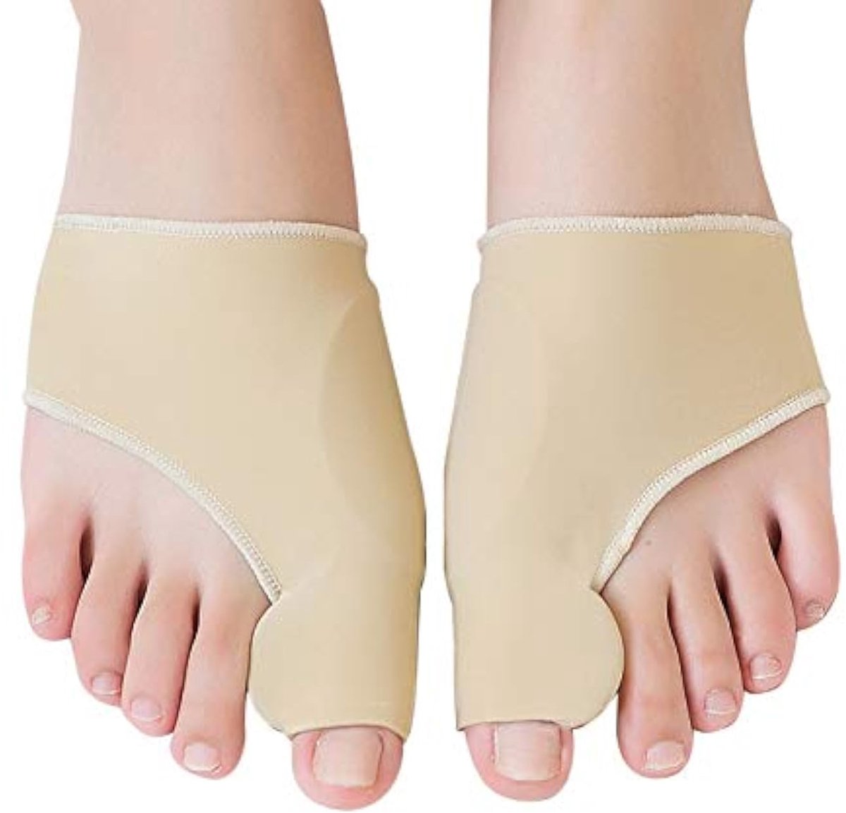 Corrector grote teen stijltang eeltknobbel pijnverlichting mouwen, 1 paar Bunion Splint Support Protectors Sleeve met ingebouwde siliconen gel pad voor Hallux Valgus pijnverlichting (upgrade)