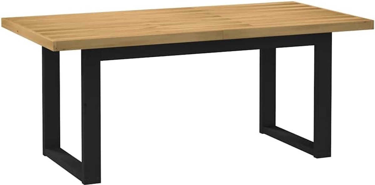 Massief grenenhout U vormige poten NOAIN 180x90x75 cm naturel