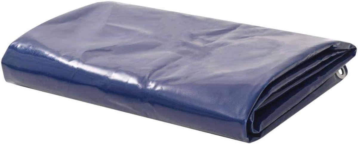 Dekzeil, geweven zeil, 650 g/m2, 2 x 3 m, waterafstotend, zeil, multifunctioneel zeil, PVC, afdekzeil 4x8 m blauw