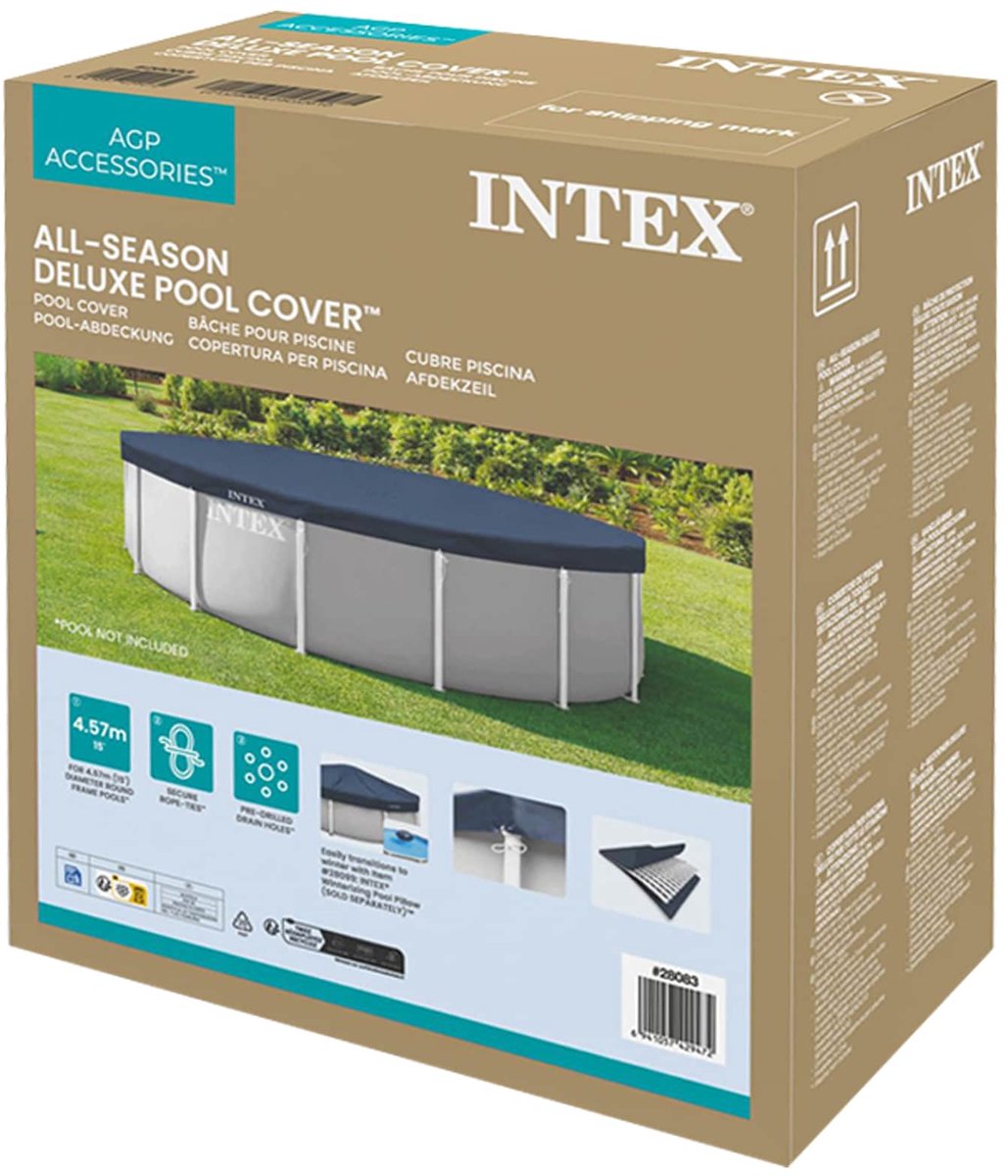 Intex Deluxe afdekzeil - Rond frame - 457 cm