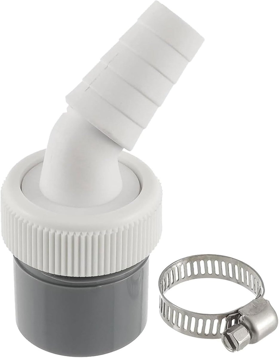 Afvoeraansluitadapter voor wasmachine - 40 mm afvoer - 18-24 mm inlaat - ideaal voor aansluiting afvoer - ShopVlot