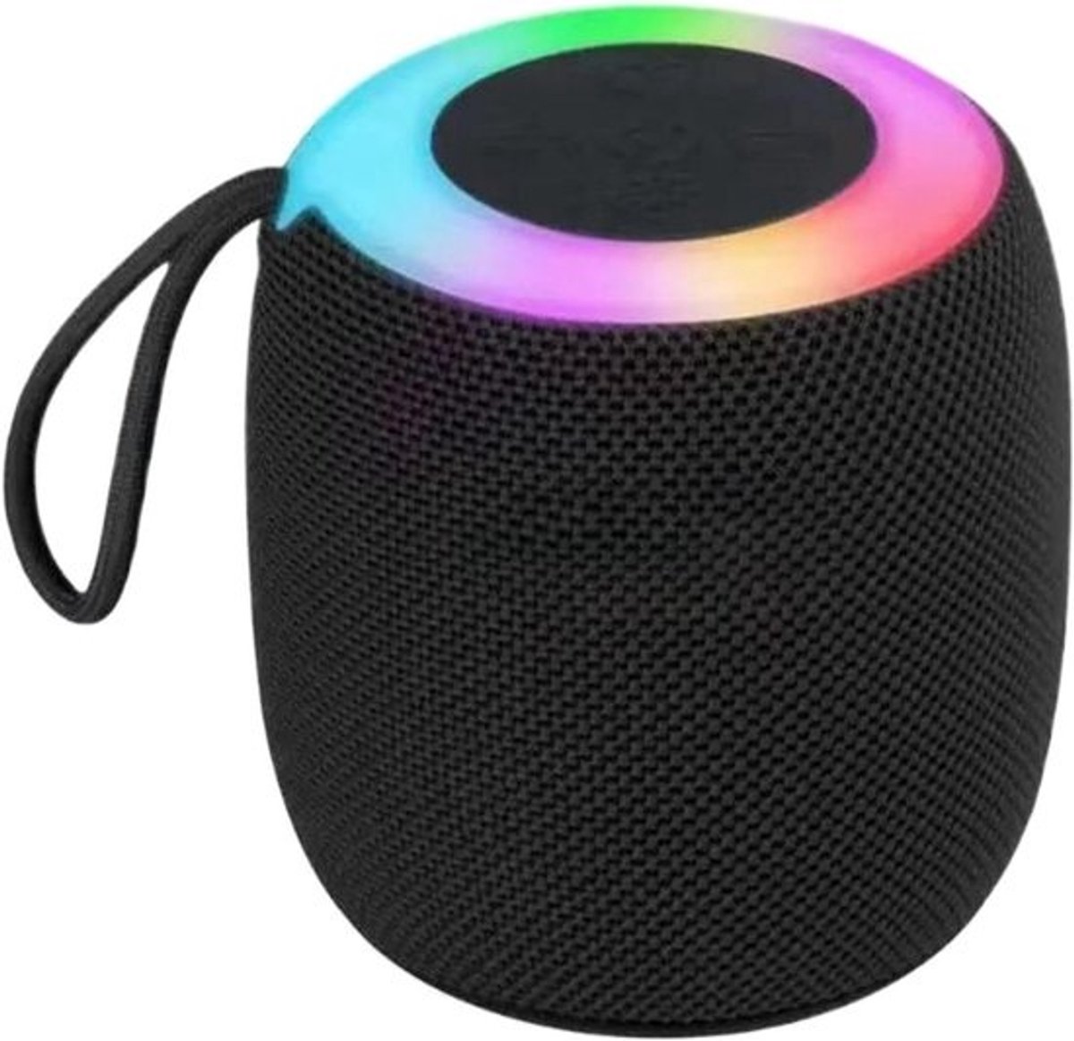 Draagbare geluidsbox - Draadloze muziekbox - Voor buiten muziek luisteren - Met sfeervolle verlichting - 9 x 8.7 cm - Multicolor