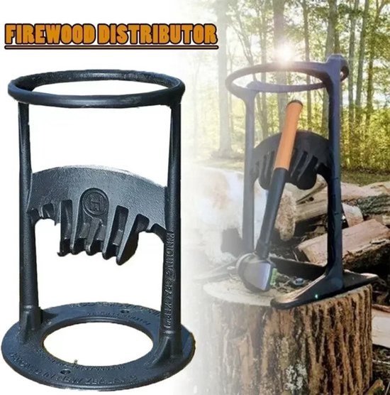 MazrekuHome® - Houtklover - Houtsplitter - Brandhout Splitter Te Besparen Arbeid - Draagbaar Hout Splitsen - Gereedschap Hout Splitter - Draagbare IJzer Splitsen Wig Buiten - Houtbreker — afbeelding 2