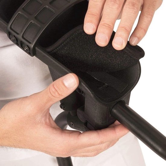 Ergonomische onderarmkrukken voor volwassenen - Verstelbare comfortloopkrukken - Zonder merknamen — afbeelding 2