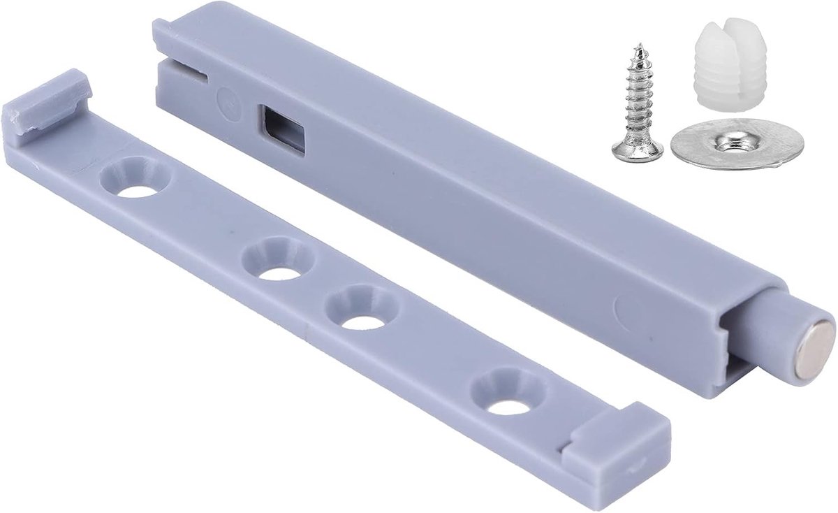 Sluitingen, Magnetische Touch Push to Open Deurvergrendeling Ladedemper Magnetische Touch Catch Latch Demper Buffer voor Kasten Kast Ladedeur Huishoudelijke (Grijs