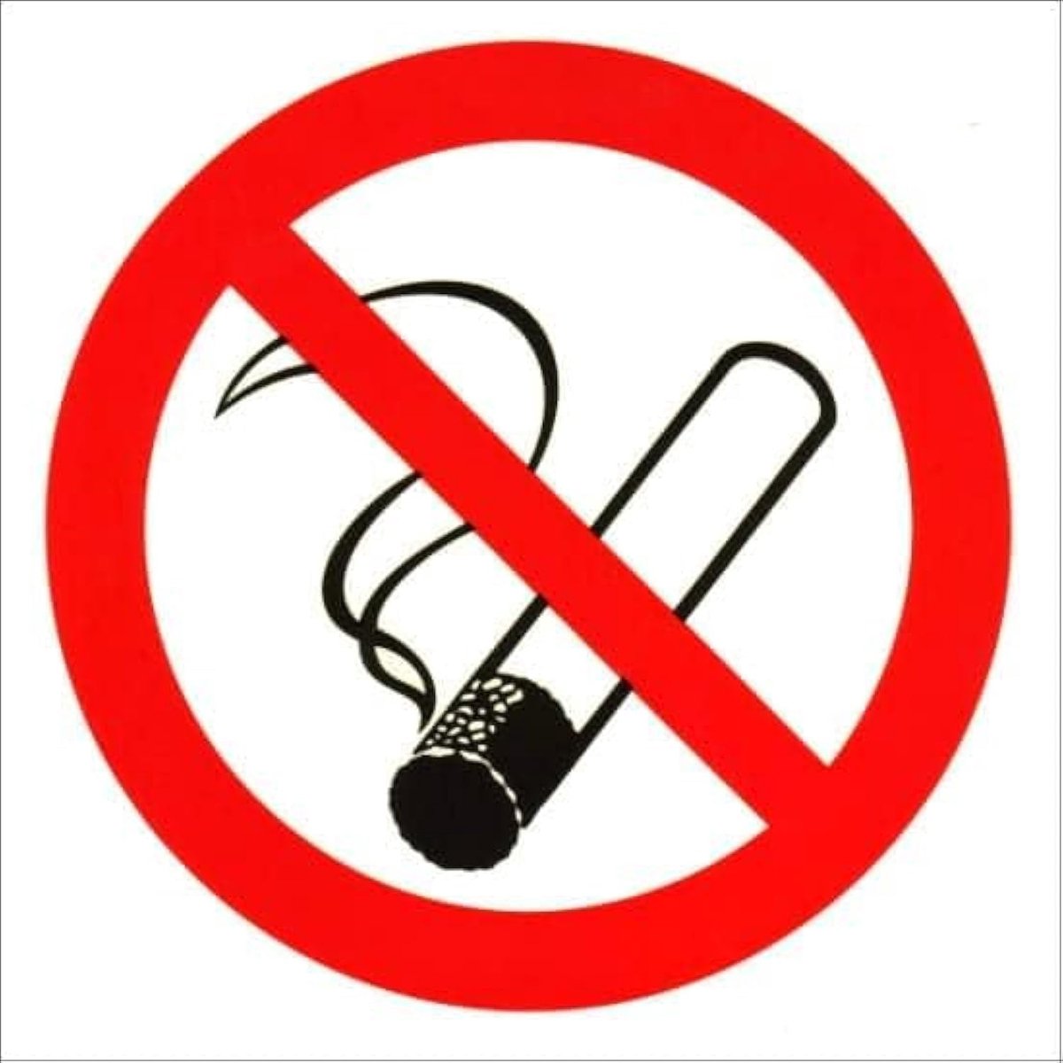 5x Verbodsbord Geen toegang 15×15 cm, zelfklevend PVC