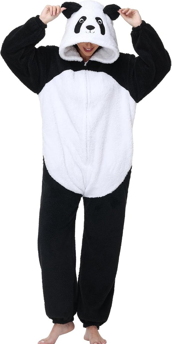 Eendelige pyjama voor dames, onesie voor volwassenen, dierenkostuum, jumpsuit, uniseks, behaaglijk, cosplay, pyjama, carnaval, Kerstmis, Halloween