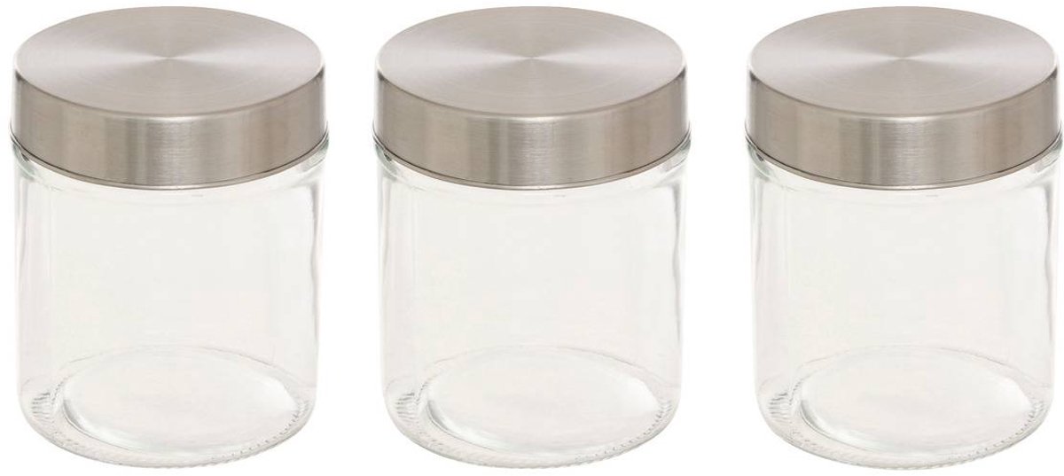 Set van 3 bewaarpotten van 0,7 l NIXO