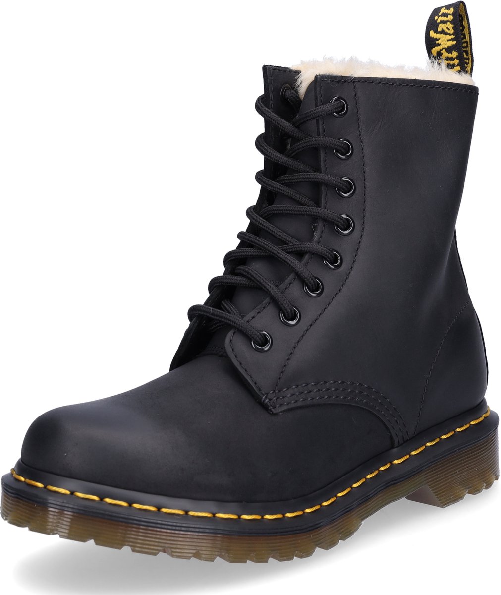 Dr. Martens 1460 SERENA Hoge sneakersVeterbootsDames veterschoenenDames sneakersHalf-hoge schoenen Zwart