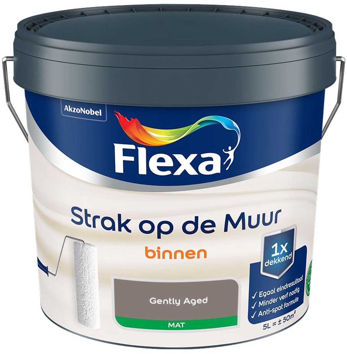 Flexa - Strak Op De Muur Binnen Mat - Gently Aged - 5 L - Kleur Van Het Jaar 2027
