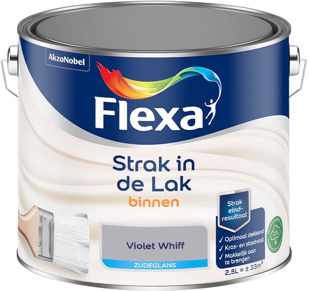 Flexa - Strak In De Lak Binnenlak Zijdeglans - Violet Whiff - 2,5 L - Kleur Van Het Jaar 2027