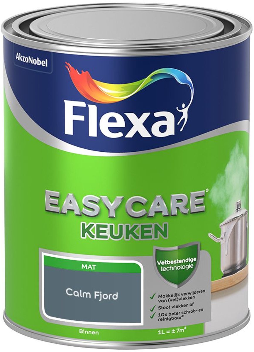 Flexa - Easycare Keuken - Calm Fjord - 1 L - Kleur Van Het Jaar 2027