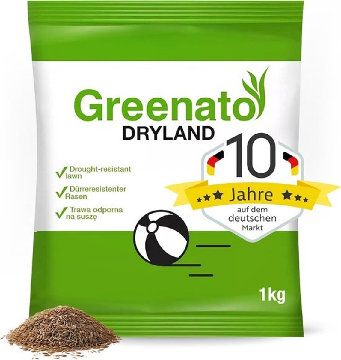 Graszaad Greenato Dryland | Droogtebestendig Mengsel voor Mooi Gazon