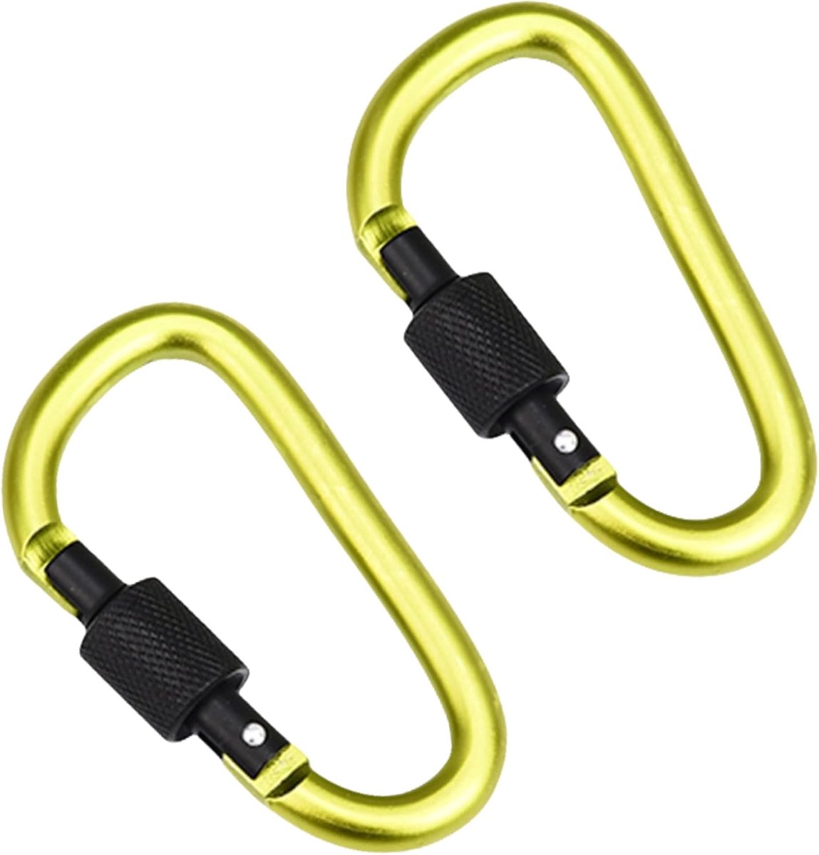 Aluminium Karabiner Clips met schroefslot - Compact Travel & Camping Essentials voor sleutelring, outdoor avonturen en vrouwen vakantie uitrusting