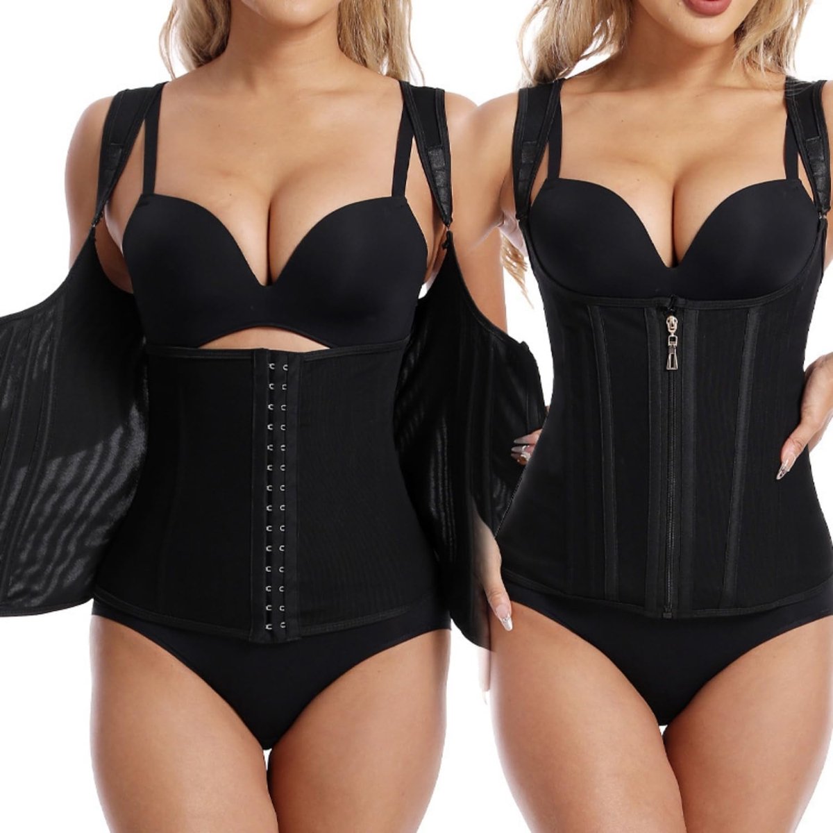 Waisttrainer shapewear taillevormer met ritssluiting en gesp sluiting cincher korset buikweg korset vormend sterke taillevormer buikweggordel