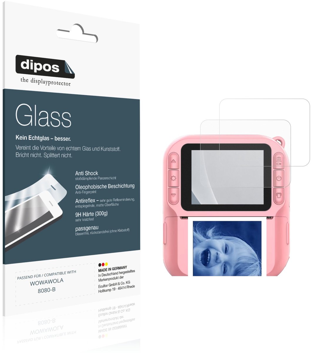 dipos – 2x Matte Pantserfolie geschikt voor WOWAWOLA 8080-B | 9H Screenprotector