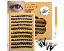 Lash Clusters – zelfklevende anime nepwimpers, Wispy CD Curly 10-16 mm, doe-het-zelf wimperverlengingsset – individuele wimpers, Veyes Beauty Lashes