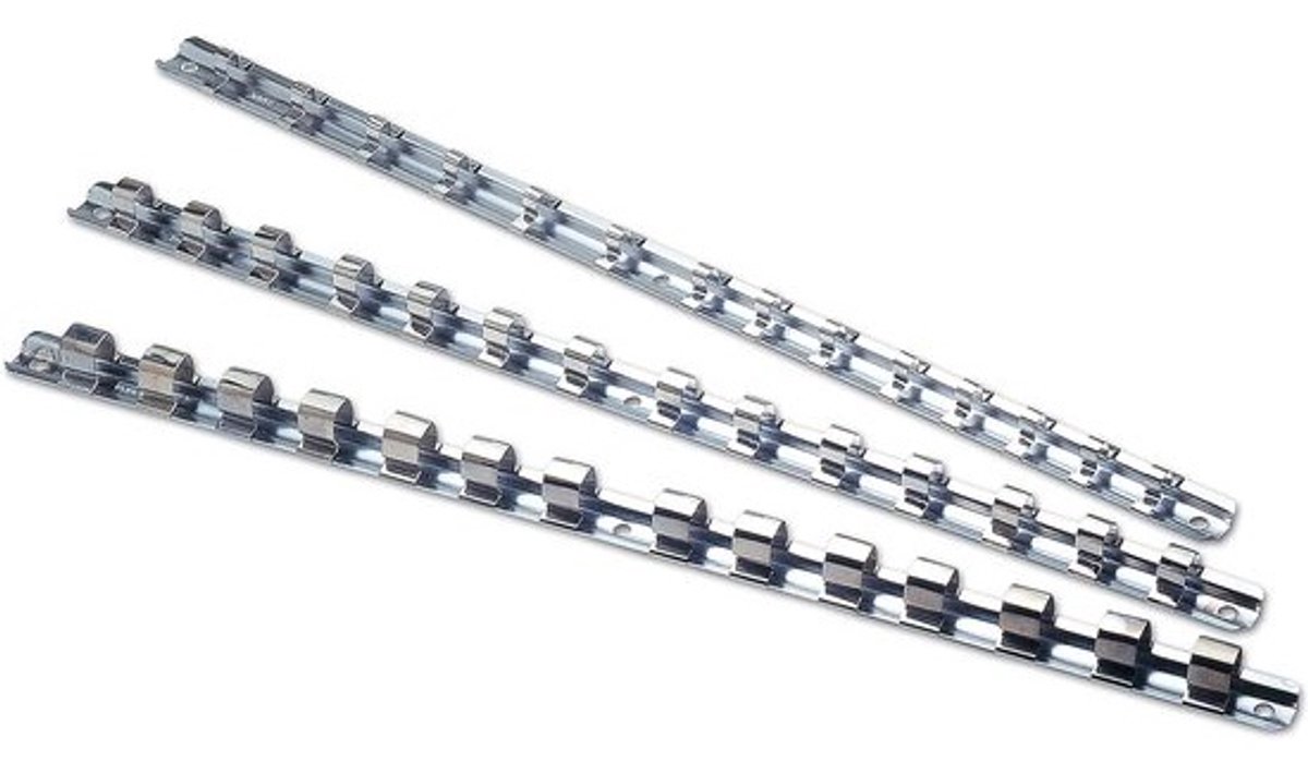 Set van 3 Moer Sleutel Rails Koppelingen Drivers 1/4" 3/8" 1/2"