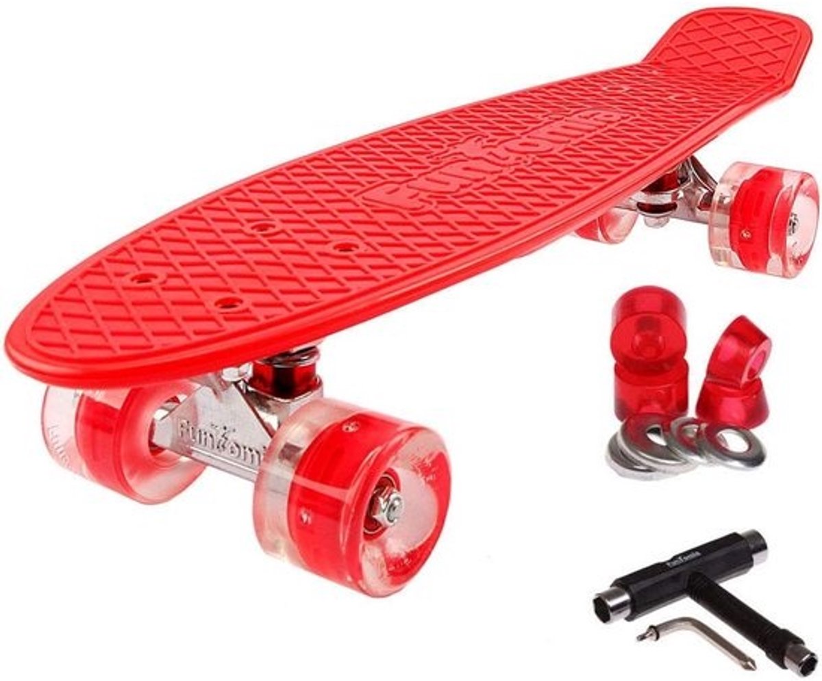 Mini Cruiser Skateboard 57 cm met LED Wielen Optie en Gereedschap