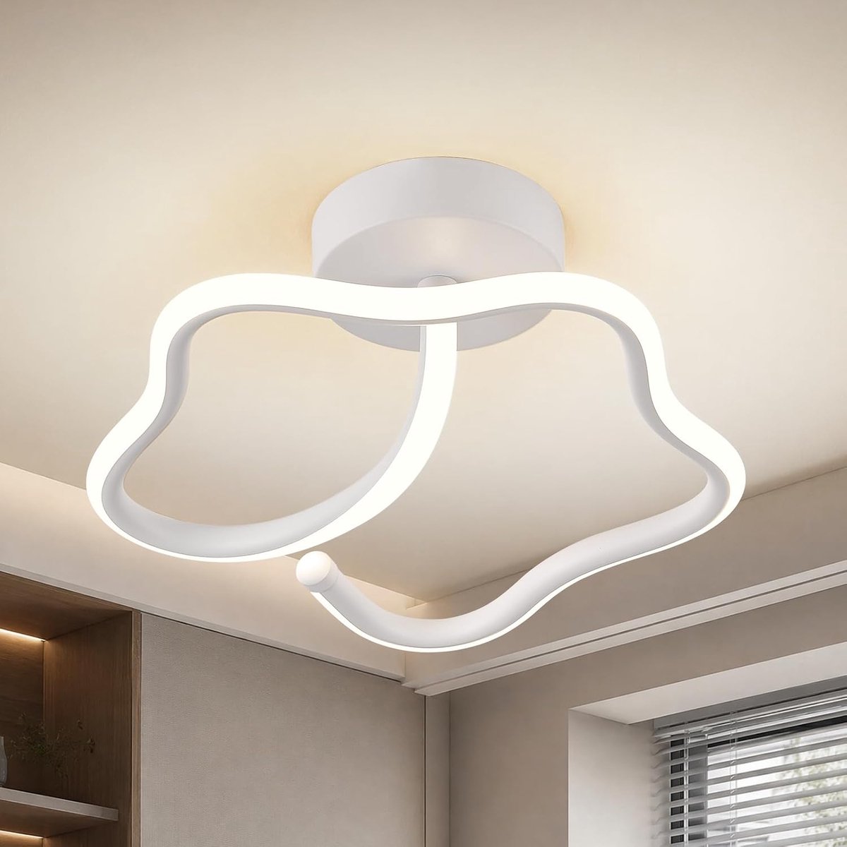 Plafondlamp van Metaal en Silicone
