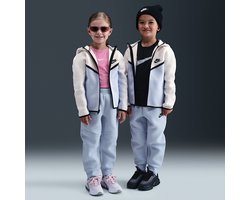 Nike Sportswear Tech Fleece Full-Zip Set - Trainingspak - Maat 6 (5-6 jaar) - Ghost / Gebroken Wit - Tech Fleece - Lifestyle - Kinder Trainingspak voor Jongens en Meisjes