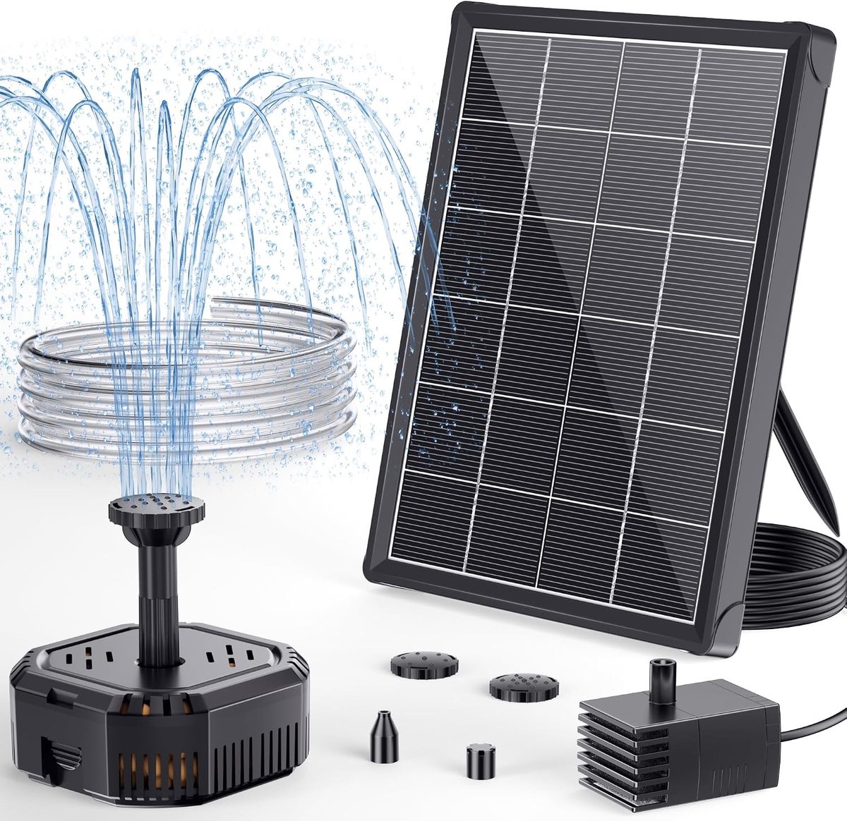 Zonnefontein met Filter voor Vogelbad en Vissentank - Energiezuinig, Stil en Decoratief