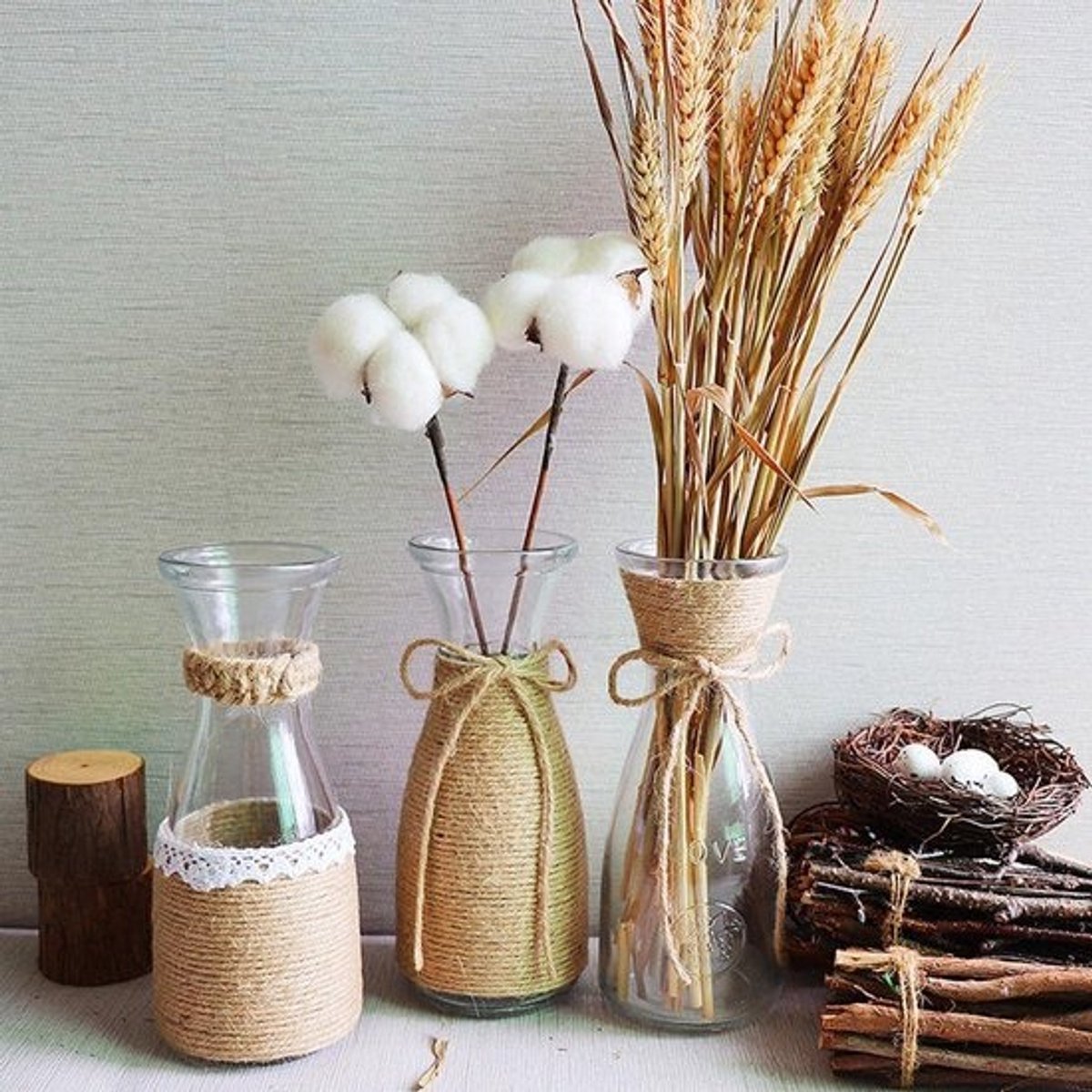 Natuurlijk jute touw 3 mm 200 m voor tuinieren decoratie - Hilpaty