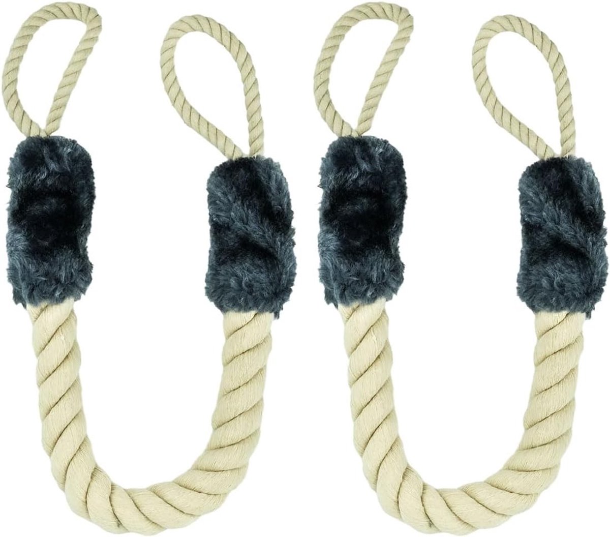 2-delige Deur Lanyard, Veiligheidsbescherming voor Deuren, Handgrepen en Kinderen, 60 cm Katoenen Deurstoppers voor Kinderen en Huisdieren