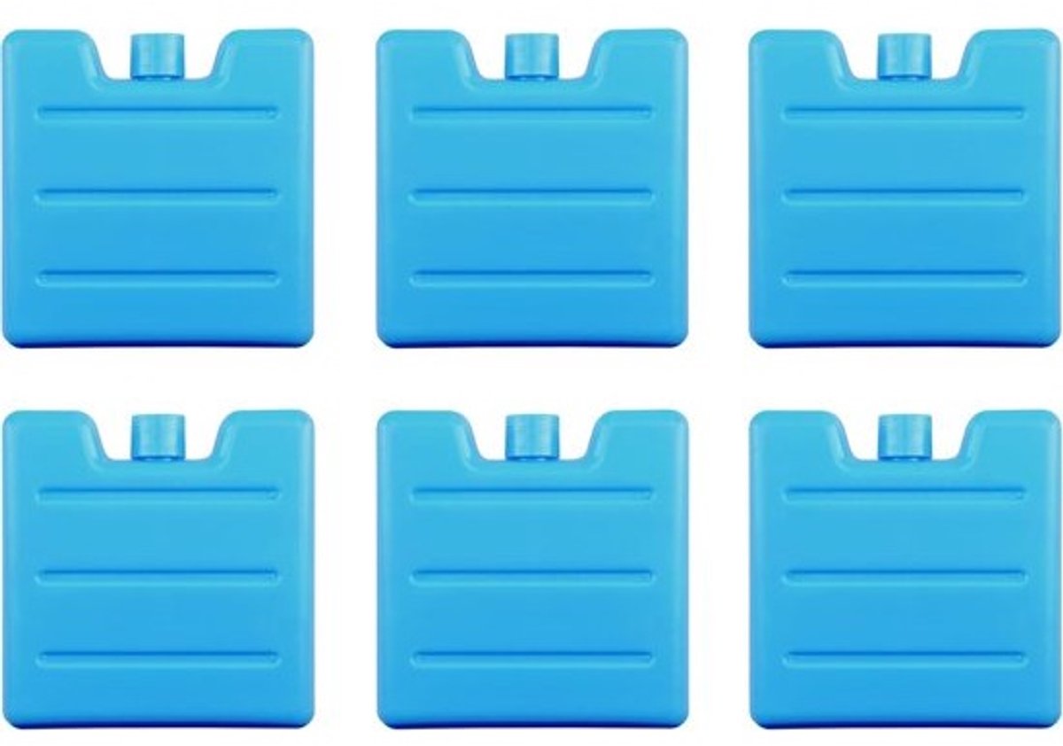 Mini Koelelementen voor Koeltas - Stel van 6 Stuks, Compact formaat
