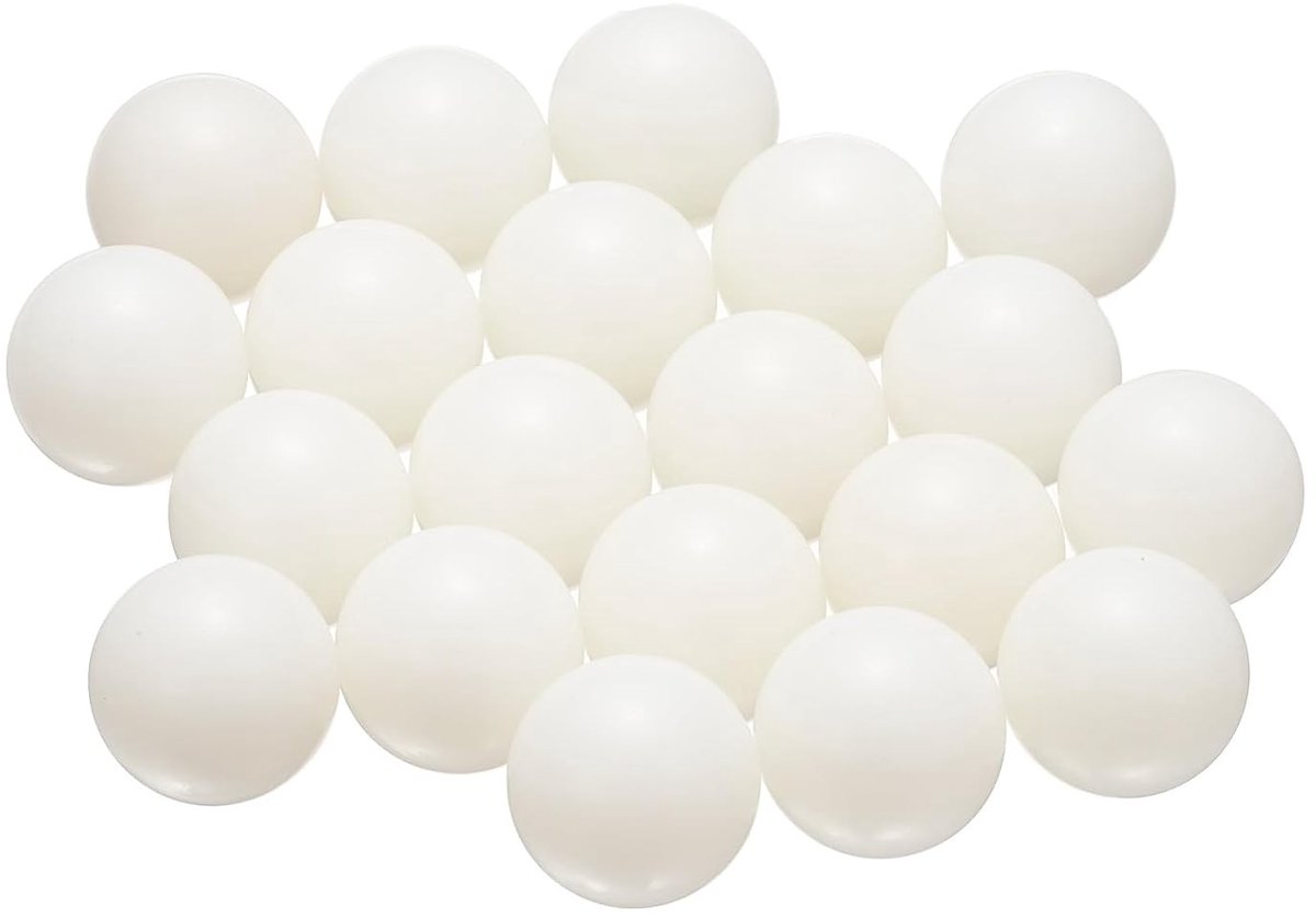 Pack van 20 stevige nylon plastic ballen van 25,4 mm voor precisie, DIY-projecten en lagerreparatie