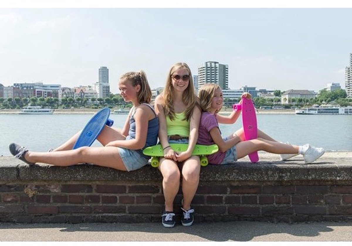 Retro skateboard voor kinderen - vintage design met ABEC 5 kogellagers