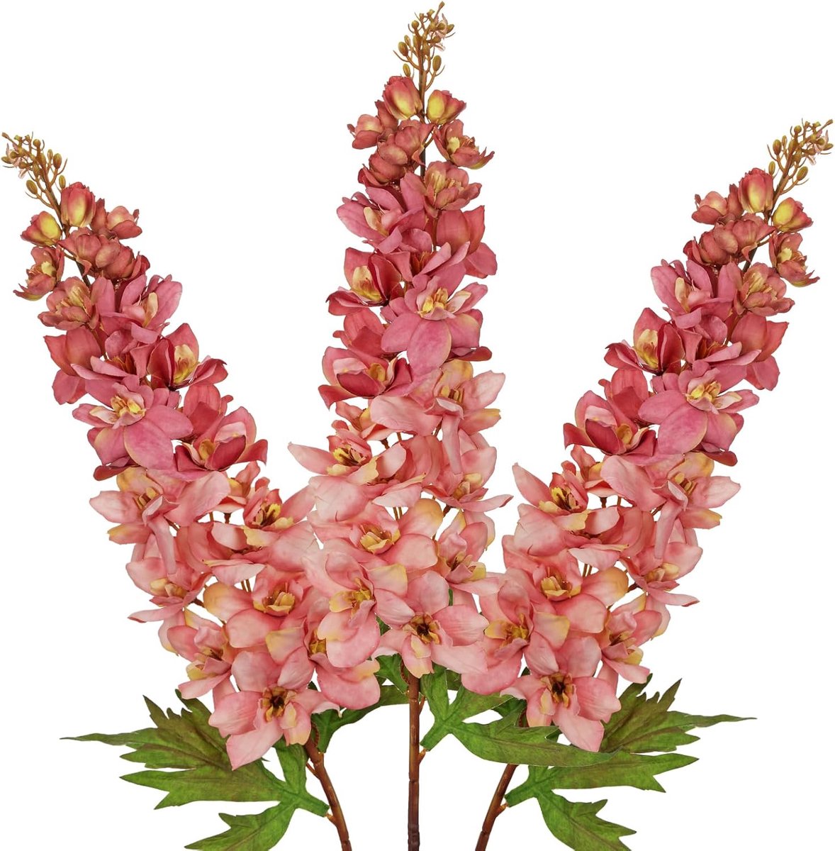 Kunstbloemen ridderspoor kunstmatige dolfijnen kunstbloemen als echte kunstmatige riddersporenbloemen voor binnendecoratie in vazenarrangementen, bloemstuk thuis bruiloft decoratie