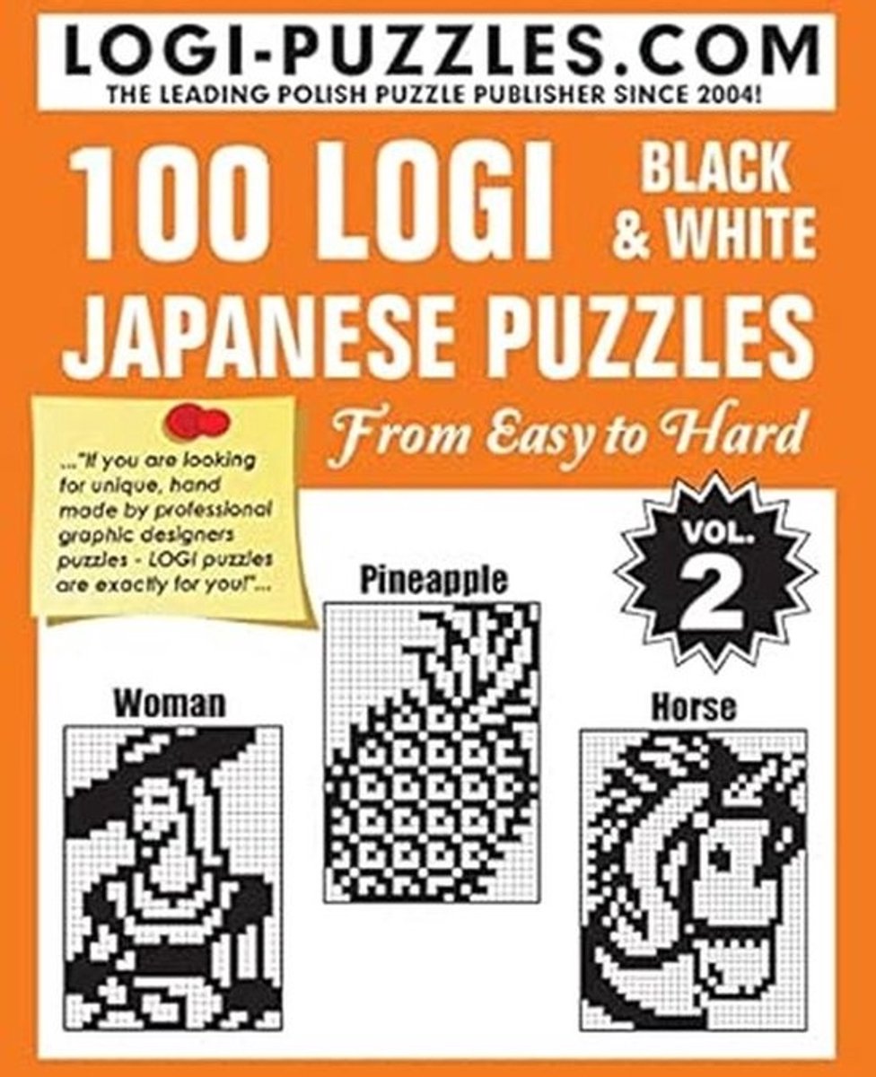 100 Zwarte en Witte Japanse Puzzels: Eenvoudig tot Moeilijk