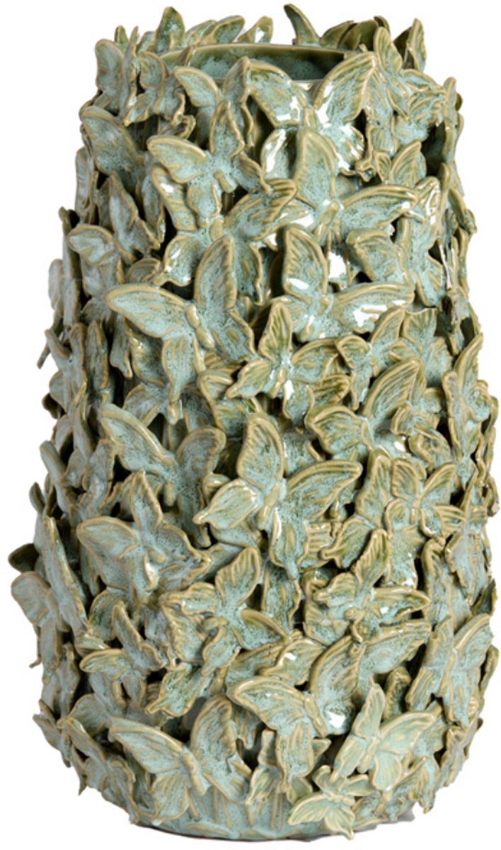 Light & Living - Vaas MARIPOSA - Groen - 23x23x36.5 cm