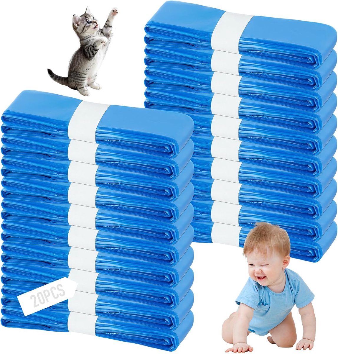 20 Pack Luierbak navullingen, Luieremmer Navulzakken