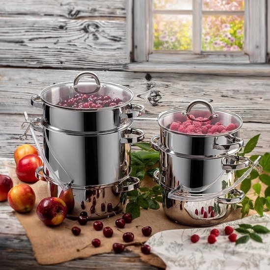 Stoomapparaat Sapcentrifuge RVS voor Fruit en Groenten - Geschikt voor Inductie — afbeelding 3