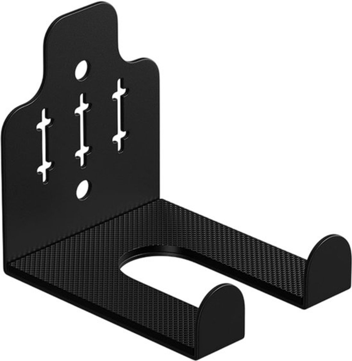 Verticale halterhouder - Wandrek gewichten - Kracht training - Ruimtebesparend ontwerp - 10 x 8.3 cm - Zwart