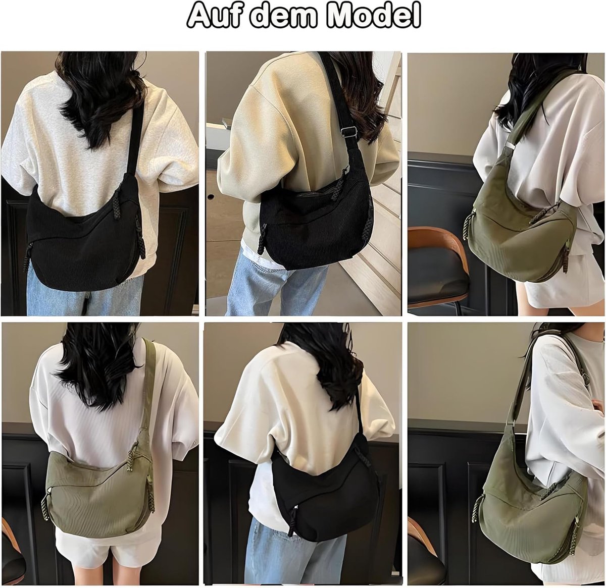 Maan schoudertas met verstelbare schouderriem, corduroy crossbody Moon Bag dames, handtas, middelgrote schoudertas, voor reizen, werk, universiteit, festival en dagelijks gebruik
