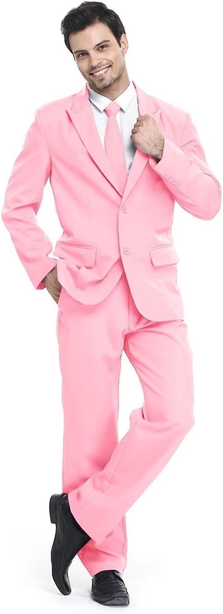 Herenkostuum voor feestjes, Kerstmis, normale pasvorm, feestkostuums, Kamaieu inclusief broek en stropdas