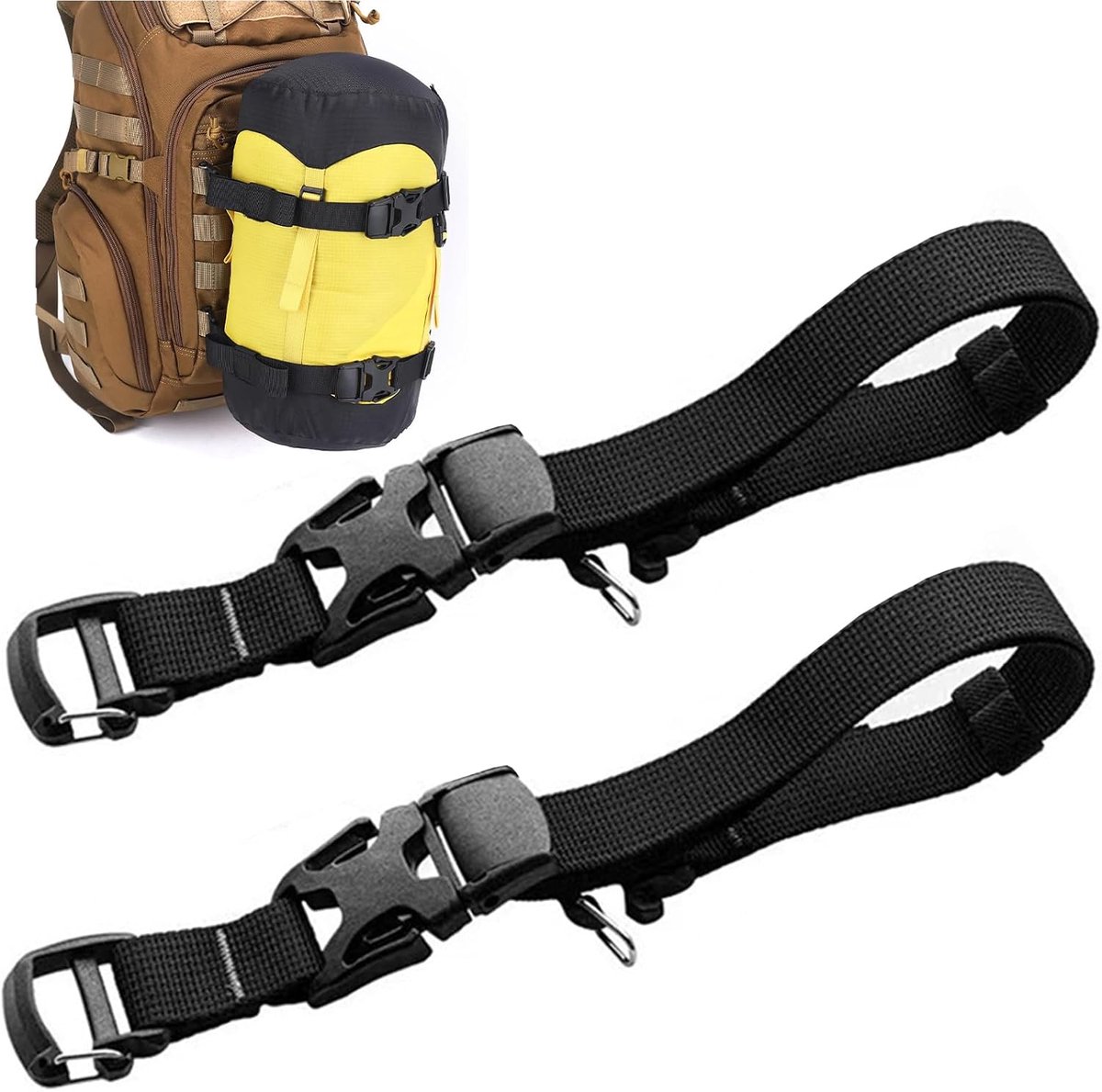 2 stuks rugzakgordel, verstelbare borstband voor rugzak, nylon