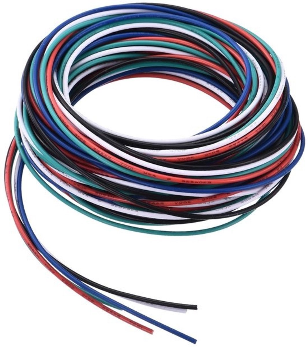 PVC Elektrodraad - Flexibele Kabel - Elektronische Verbindingen - Vertind Koper - 3 meter - 5 Kleuren