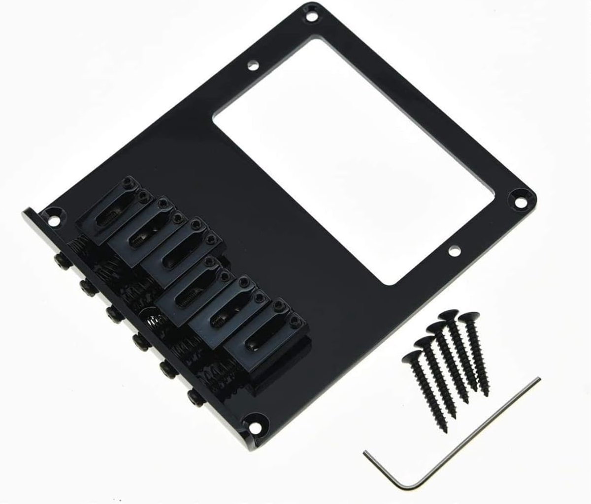 Tele Bridge Tele Humbucker Gitaarbrug voor Telecaster Gitaar Zwart